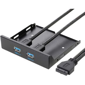 2 Ports USB 3.0 Front Panel Floppy Disk Bay 20 Pin Hub Bracket