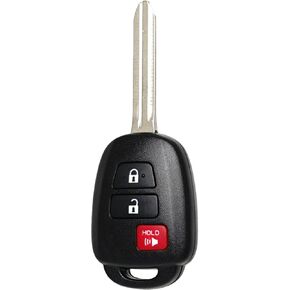 Key Fob Keyless Entry Fits for Toyota Tacoma RAV4 Prius C 4Runner 2013 2014 2015 2016 2017 2018 2019 Remote Control Head Key Replacement HYQ12BDM HYQ12BEL, 89070-42820, 89070-42D30 H Chip