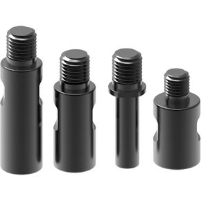 5/8"-11 Angle Grinder Extension Shaft Set 5/8-11 Thread to M14 thread Extender Kit 4 Packs Connecting Rod for Car Polisher and Angle Grinder 5/8-11" Drill Adapter to 1/2" Shank