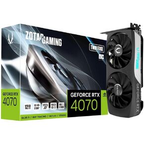 بطاقة رسومات ZOTAC GeForce RTX 4070 Twin Edge OC سعة 12 جيجابايت GDDR6X 192Bit DLSS 3 in Kuwait