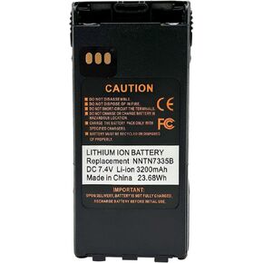 NNTN7335B NNTN7335 3200mAh Li-ion Battery Compatible with XTS1500 XTS2500 XTS2250 XTS2000 XTS1000 PR1500 MT1500 NTN9815 NTN9858 NTN9857C NTN9857B