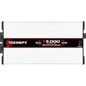 Taramps T 9.000 Chipeo 2 Ohm 9000 Watts Rms 12.6 Volts, Peak Power 11000 Watts Rms Monoblock Car Audio Amplifier - RCA Input Gain Control Smart Cooler