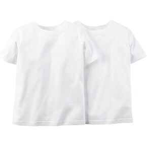 Carter's Boy's Short Sleeve 2-Pack Cotton Undershirts