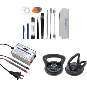 Television Replacement Parts Tools Kit with Heavy Duty Suction Cup and LED Tester and Trim Removal Tool for TV LCD LED Backlight Strip Screen Repair tool