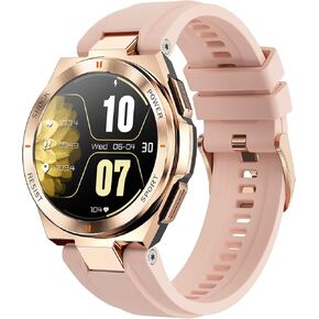 ZULU Smartwatch for iPhone & Android, Style Smart Watch (Answer/Make Call), Wellness Tracker with 1.19" AMOLED Screen, 10 days battery (2xScreen Protector and 1x extra band included)