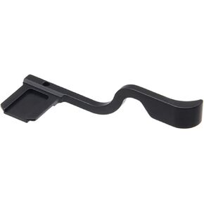 Metal Camera Hot Shoe Thumbs Up Grip Handle Grip Compatible with Canon EOS R7/R8/R50/R6II Top Finger Hand Grip Quick Release Plate(Black)