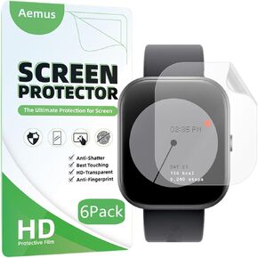 Screen Protector Compatible for CMF by Nothing Watch Pro (6 Pack) Smartwatch Full Coverage Clear TPU Soft Film