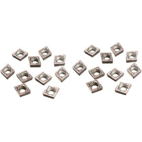 DOITOOL 20 Pcs Ccmt060204 Nx2525 Insert Lathe Turning Tool Metal Ceramic Insert Blade Hard