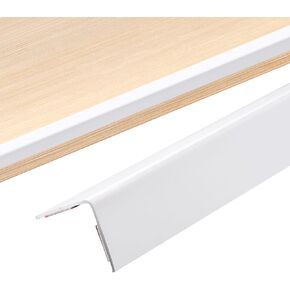 uxcell 2Pcs Wall Corner Protector, Self-Adhesive Corner Guards for Walls Stairs, 36.4" L x 1.57" W White Guard Edge Protector Furniture Corner Edge Strips