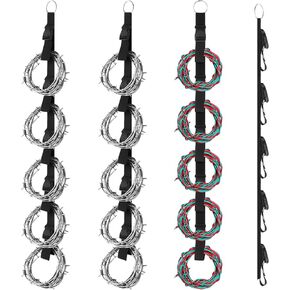 4 Pcs Extension Cord Organizer Storage System Heavy Duty Extension Cord Straps Management with Multiple Cord Holders Vertical Space Garage Garden Storage Organizer for Cable Hose Rope in Kuwait