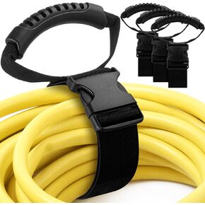 3 Pack 22 Inch Adjustable Extension Cord Holder with Handle Extension Cord Organizer Garden Hose Storage Hanger Straps for Men Workshop Garage Garden Organization Storage