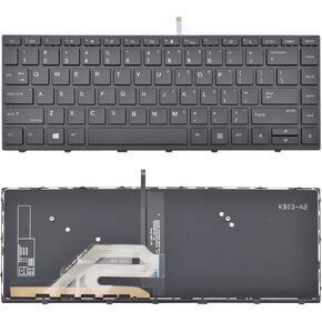 Replacement Keyboard Compatible with HP Probook 430 G5 / 440 G5 / 445 G5/ 640 G4 / 645 G4 / 640 G5 Laptop (Backlight, Back)