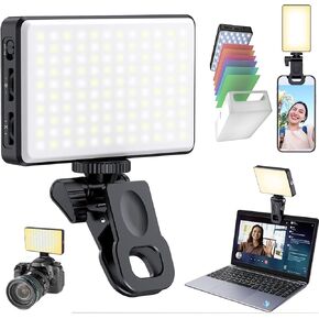120 LED Phone Light, Selfie Light for Phone/iPhone/Camera, Clip Light, 3000Mah Rechargeable Light, 3 Lighting Adjustment Modes, Phone Selfie Light for Photography/TikTok/Vlog/Video