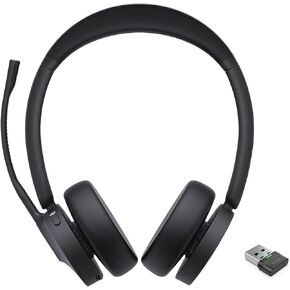 Yealink BH70 Dual Bluetooth Headset with Mic for Work, Wireless Teams Certified Headset for 35h Talking, 147g Headphone for Computer, 3 Mics, USB-A