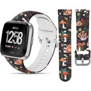Sport Band Compatible with Versa 4/Versa 3/Sense 2/Sense for Women Men,Elastic Replacement Wristbands Strap for Versa 4/Versa 3/Sense 2 Smart Watch