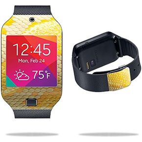 MightySkins Skin Compatible with Samsung Galaxy Gear 2 Neo Smart Watch Cover Skins Sticker Watch Albino Python