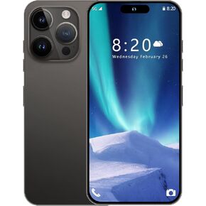 I14 ProMAX Unlocked Cell Phone,Smartphone Long Battery Life 6.82" HD Screen Unlocked Phones, 6+256GB Android 13.0 with 128G Memory Card, Dual SIM/Fingerprint Lock/Face ID/GPS (Blue)