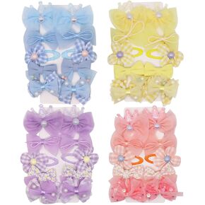 40Pcs Baby Girl Hair Clips,Hair Bows Barrettes Set Beautiful Bow Hair Clips for Baby Girls Suitable for Baby Girl,Kids,Girl,Teen(Random Color)