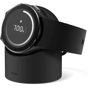 elago GW2 Compatible with Samsung Watch Charger for Galaxy Watch 4 Charger, Galaxy Watch 3 Charger, Watch Active(40~46mm)-[Black] [Charging Cable Not Included; Not Compatible with 5/6 Watch Series]