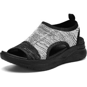 Women Walking Sandals Arch Support Orthotic Comfortable Plantar Fasciitis Sandals Non-slip Casual Open Toe Sport Sandals for Athletic Summer Beach