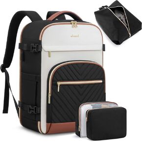 LOVEVOOK Travel Backpack for Women,40L Carry On Backpack for Airplanes,17.3 Inch Laptop Personal Item Travel Bag