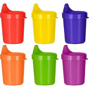 Toddler Sippy Cups - Set of 6 Spill Proof Cups for Toddlers 5 Ounce - Small Baby Cups with Lids Dishwasher Safe BPA Free Kids Sippy Drinking Cups