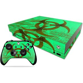 MightySkins Skin Compatible with Microsoft Xbox One X - Biohazard | Protective, Durable, and Unique Vinyl Decal wrap Cover | Easy to Apply, Remove, and Change Styles | Made in The USA