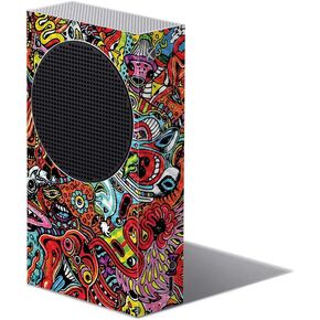 MightySkins Carbon Fiber Skin Compatible with Xbox Series S - Acid Trippy | Protective, Durable Textured Carbon Fiber Finish | Easy to Apply and Change Styles | Made in The USA