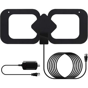 TV Antenna,Amplified HD Digital TV Antenna 200+ Miles Long Range,Support Smart TV and All Older TV's with 4K 1080p All Television Indoor,and 13.3FT Coax Cable