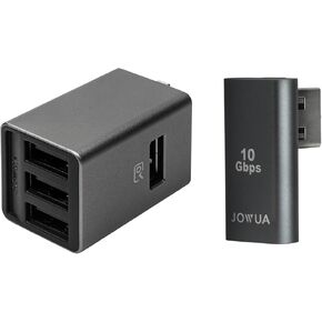 Jowua 4 Port USB Dashcam Hub لطراز Tesla المعاد تصميمه 3 Highland 2024+، لاستخدام صندوق القفازات، واحد USB فائق السرعة، ثلاثة USB HiSpeed in Kuwait