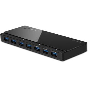 TP-Link [2nd Gen] TP-Link 7-Port USB 3.0 Ultra Slim Hub Including 3 BC 1.2 Charging Ports up to 5V / 1.5A. Compatible with Windows, Mac, Chrome & Linux OS, with Power On/Off Button (UH700)