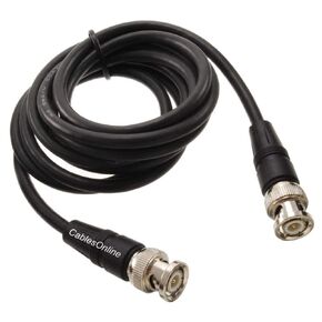 CablesOnline, RG58A/U 50-Ohm Quality Antenna/Network Coaxial Cable with BNC Male Connectors (100ft.)