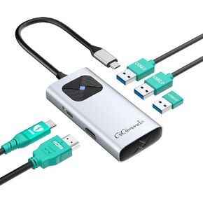 USB C Male to HDMI Femal Adapter, Type C Hub with 4K HDMI, PD60W Fast Charging, Compatible for Galaxy Phones, MacBook Pro/Air, USB-C iPad Pro/Air