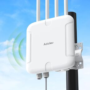 WiFi 6 Outdoor Access Point,Dual Band 5378 Mbps Wireless Outdoor AP 500M Long Range WiFi | | Up to 128 Devices | IP67 Waterproof, Supports Mesh Extender/AP/Repeater for Farm,Courtyard,RV,Campsite