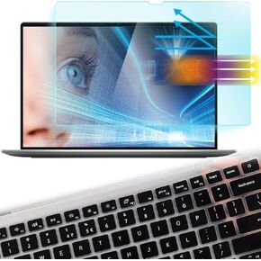 MUBUY-GOL Screen Protector for Dell Inspiron 14 7420 7425 7430 7435 2-in-1 Touch Screen 14 inch Laptop, 2023 2022 Anti Blue Light Anti Glare Eye Protection UV Full Screen Filter With Keyboard Cover