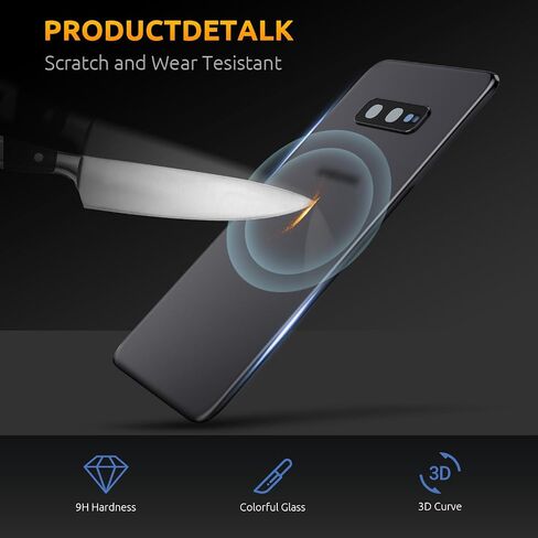 Battery Cover for Samsung Galaxy S10 G973 Back Glass Back Cover Replacement Repair Set with Camera Glass (Prism Black) in Saudi Arabia