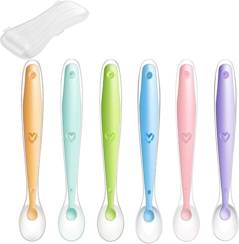 PandaEar Set of 3 Cute Silicone Baby Bibs & Baby Silicone Soft Spoons in Saudi Arabia