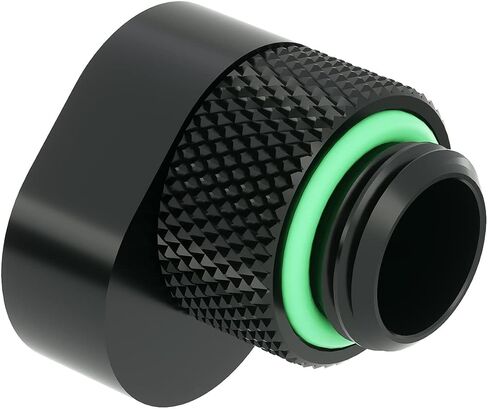 Barrow G1/4" 360 Degree Rotation Offset Adapter, Black in Saudi Arabia