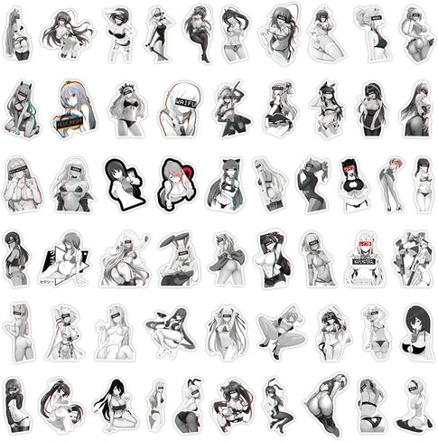 110PCS Waifu Stickers for Adults Funny Girls Stickers Pack, Kechup Waterproof Vinyl Adult Anime Stickers for Laptop Journaling Luggage Water Bottles Skateboard Phone in Saudi Arabia