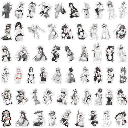 110PCS Waifu Stickers for Adults Funny Girls Stickers Pack, Kechup Waterproof Vinyl Adult Anime Stickers for Laptop Journaling Luggage Water Bottles Skateboard Phone in Saudi Arabia