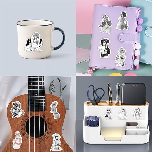 110PCS Waifu Stickers for Adults Funny Girls Stickers Pack, Kechup Waterproof Vinyl Adult Anime Stickers for Laptop Journaling Luggage Water Bottles Skateboard Phone in Saudi Arabia