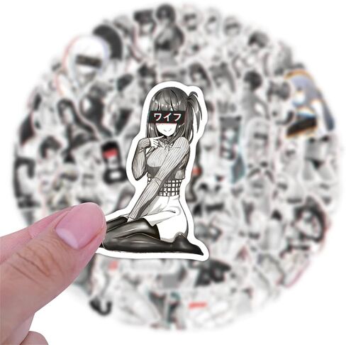 110PCS Waifu Stickers for Adults Funny Girls Stickers Pack, Kechup Waterproof Vinyl Adult Anime Stickers for Laptop Journaling Luggage Water Bottles Skateboard Phone in Saudi Arabia
