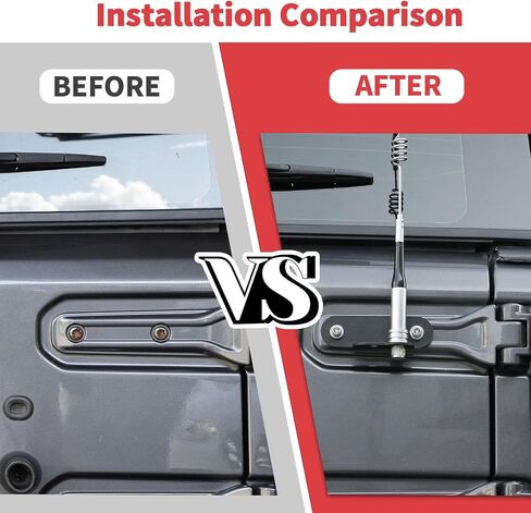 Tailgate Hinge CB Antenna Mount Compatible with Jeep Wrangler JL & Unlimited 2018-2023 in Saudi Arabia