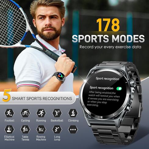 Military Smart Watch for Men 5ATM Waterproof with GPS 1.43'' Rugged Tactical Smartwatch with Call Compass Altitude Air Pressure AMOLED Always On Display Watch with HR SPO2 Monitor for iPhone Android in Kuwait