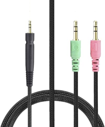 BUTIAO G4ME Cable Replacement Nylon Braided Audio Headphone Cord for Sennheiser G4ME ONE/GAME ZERO PC373D PC37X GSP350/ 500/600 Headphones (PC Cable) in Saudi Arabia