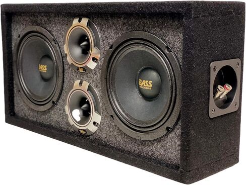 Bass Rockers 10" Brazilian Style Loaded Chuchera Box with Two x 10" Outdoor Home & Speakers & 3 x4 Tweeters 1900W - Best for Car UTV, ATV, Camper, DJ, Pro Audio Use, Party, Disco in Saudi Arabia