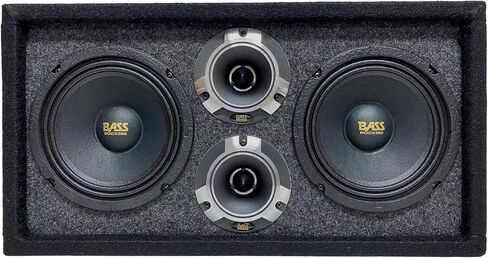 Bass Rockers 10" Brazilian Style Loaded Chuchera Box with Two x 10" Outdoor Home & Speakers & 3 x4 Tweeters 1900W - Best for Car UTV, ATV, Camper, DJ, Pro Audio Use, Party, Disco in Saudi Arabia
