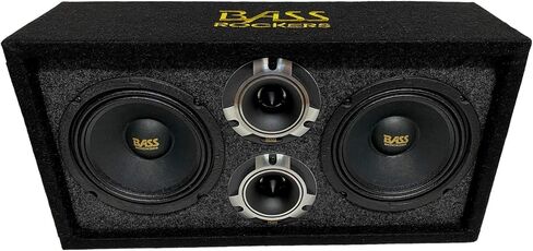 Bass Rockers 10" Brazilian Style Loaded Chuchera Box with Two x 10" Outdoor Home & Speakers & 3 x4 Tweeters 1900W - Best for Car UTV, ATV, Camper, DJ, Pro Audio Use, Party, Disco in Saudi Arabia