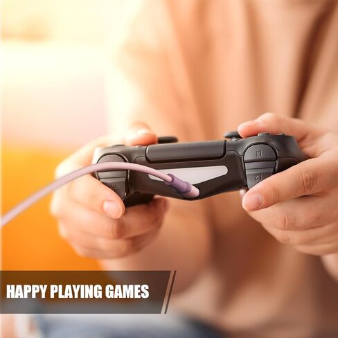 2 حزمة كابل شحن USB C متوافق مع وحدة تحكم PS5، سلك USB C بديل للشحن السريع سلك شاحن USB من النوع C متوافق مع Xbox Series X/Xbox Series S/لجهاز PS5-6.6ft (وردي) in Kuwait