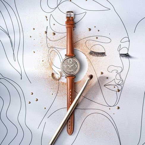 حزمة ساعة اللياقة البدنية النسائية PlayBetter Garmin Lily 2 Classic (ذهبي كريمي/جلد أسمر ضارب للصفرة) - ساعة للسيدات مع شاشة مخفية، بطارية تدوم 5 أيام ودفع Garmin - تتضمن شاحن محمول in Kuwait